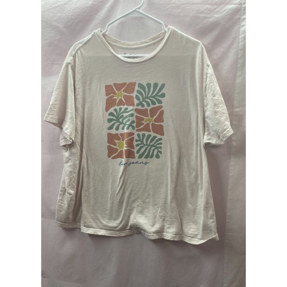 Lee Women's XXXL Regular Fit Short Sleeve Graphic T-Shirt in Mauve Morning